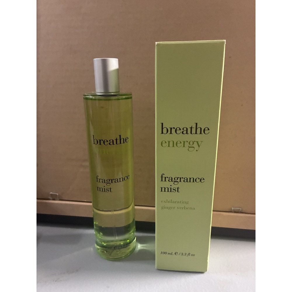 Bath & Body Works Breathe Energy Ginger Verbena Fragrance Mist 3.3 oz Rare